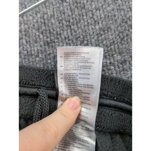 Adidas Sweatpants Size Small Gray Polycotton Blend Spell Out Logo - Picture 8 of 10